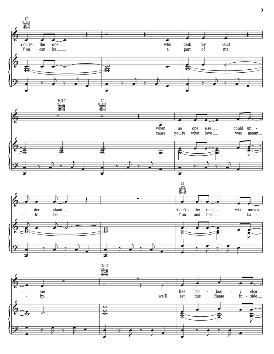 Take Me Down Take Me Down Piano, Vocal, Guitar scores gallery preview page 3