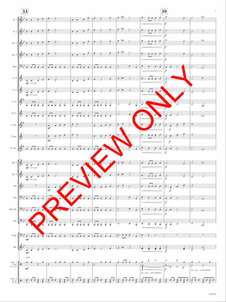 Victorius Concert Band scores gallery preview page 8
