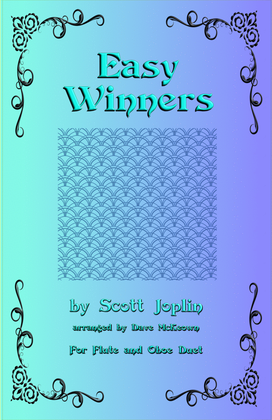 Book cover for The Easy Winners, Duet for Flute and Oboe