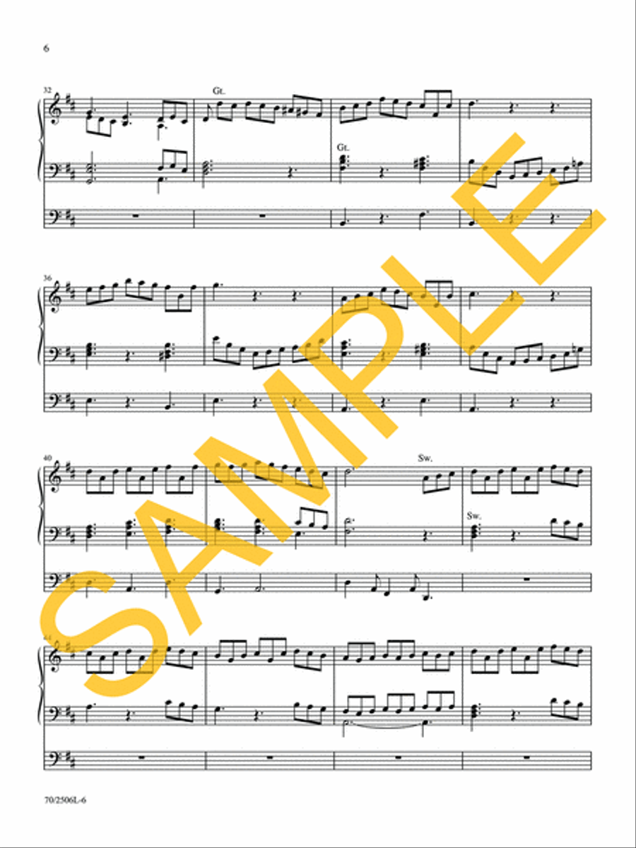 My Faith Looks Up to Thee Organ Solo scores gallery preview page 6