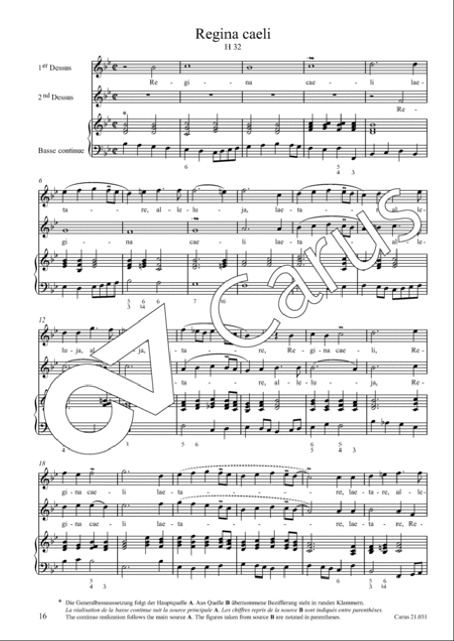 Quatre Antiennes a la Vierge pour deux dessus Soprano Voice scores gallery preview page 17