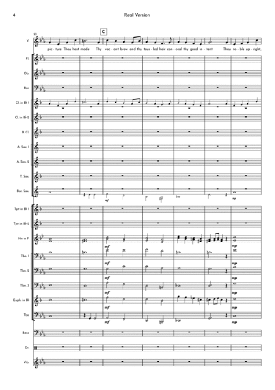 My Funny Valentine Concert Band scores gallery preview page 4