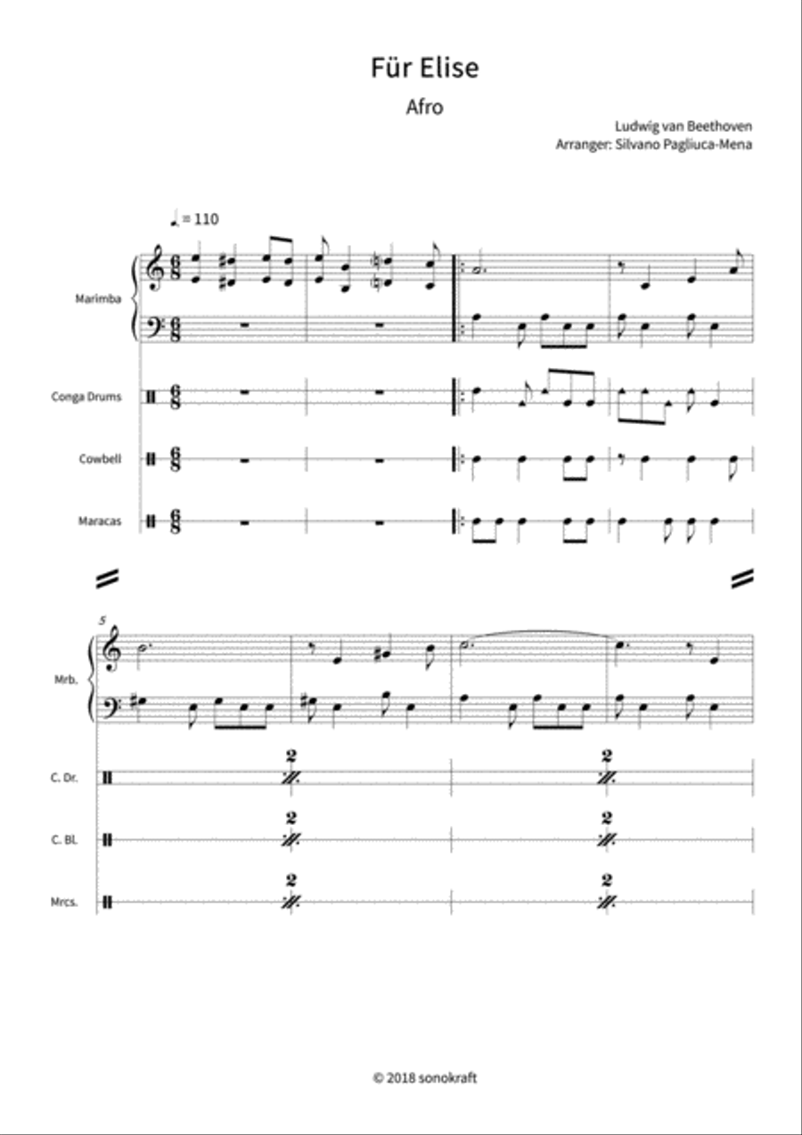 Für Elise Orchestra scores gallery preview page 3