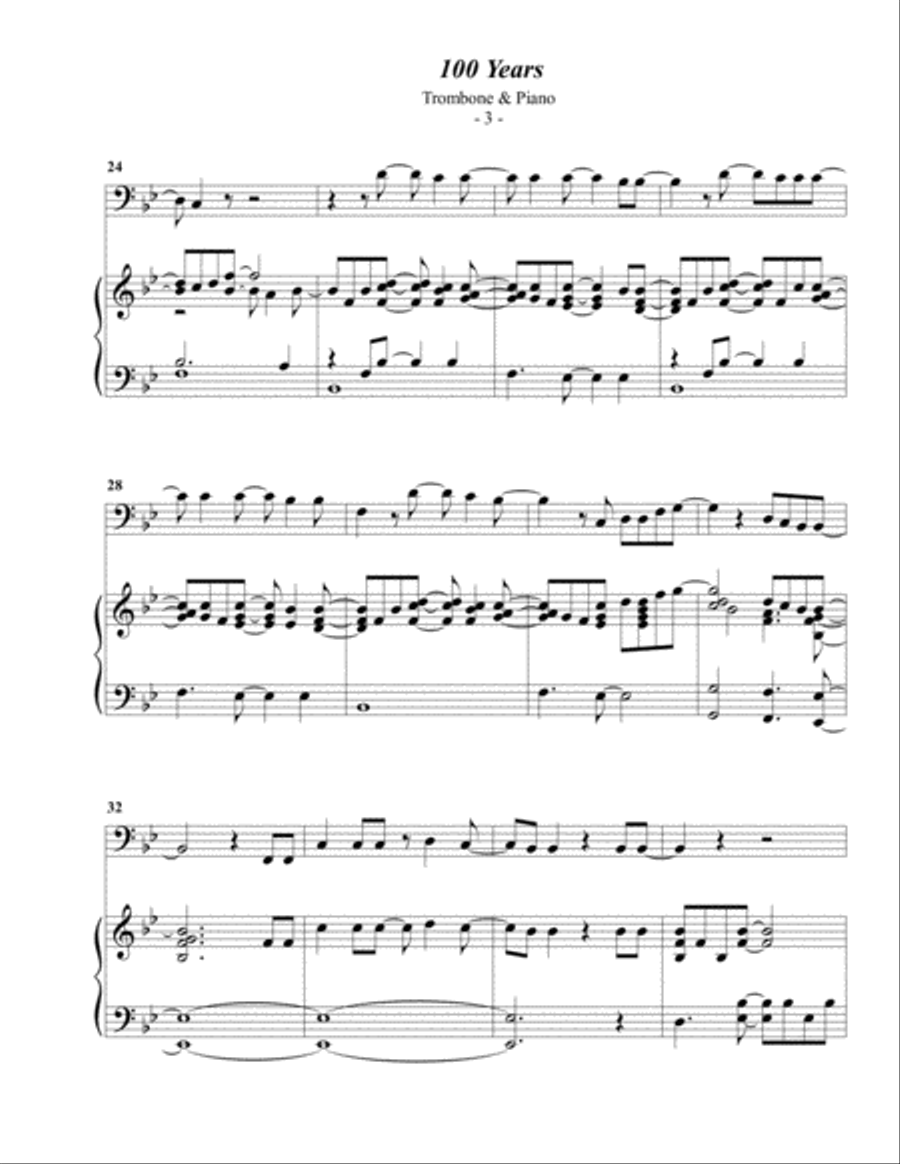 100 Years Piano scores gallery preview page 3