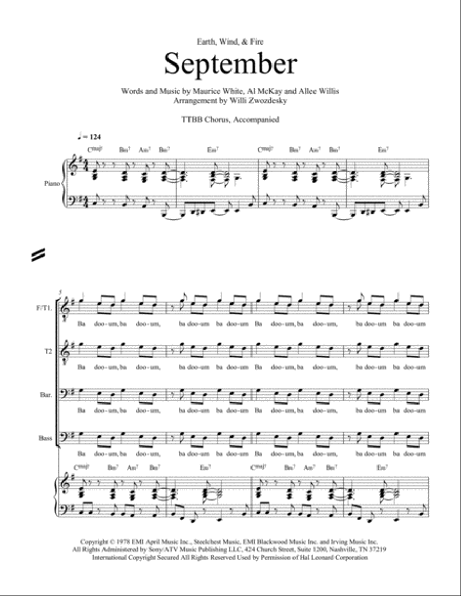September September TTBB scores gallery preview page 1