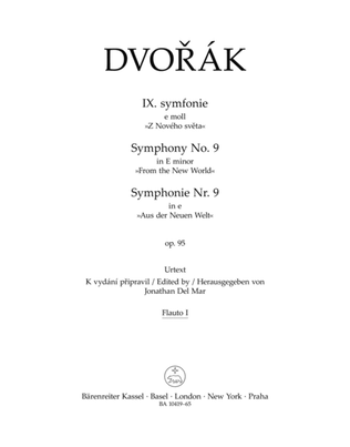 Book cover for Symphony no. 9 in E minor, op. 95 "New World"