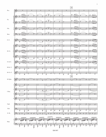 Intermezzo Sinfonico from “Cavalleria Rusticana” (8/5 x 11)