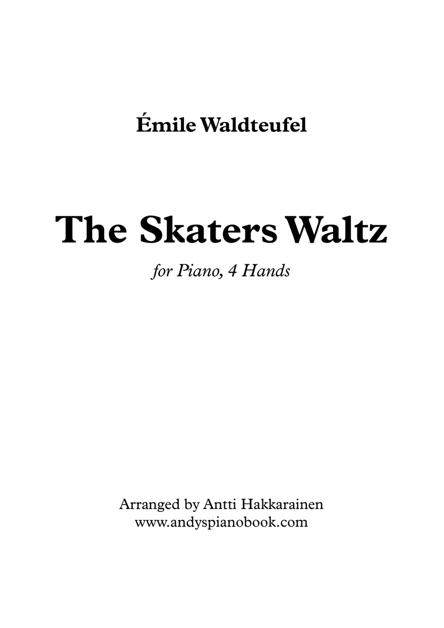 The Skaters Waltz - Piano, 4 Hands 1 Piano, 4-Hands scores gallery preview page 1