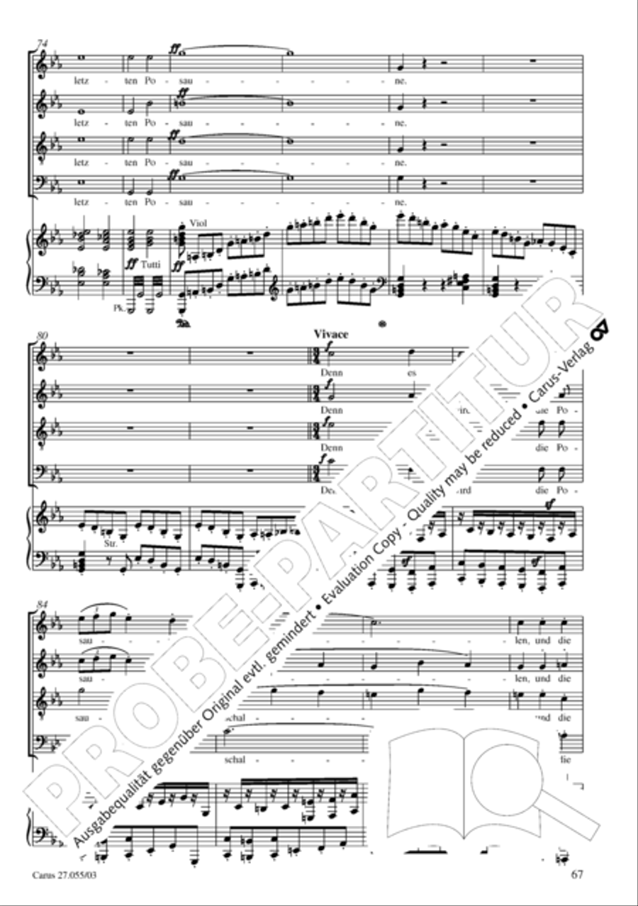 Ein Deutsches Requiem (German Requiem) 4-Part scores gallery preview page 70