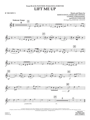 Lift Me Up (from Black Panther: Wakanda Forever) (arr. Vinson) - Bb Trumpet 1