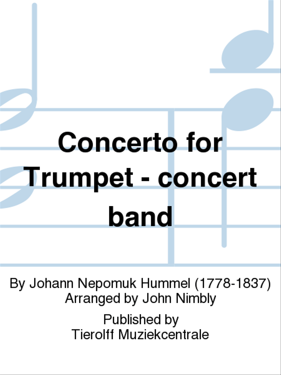 Concerto For Trumpet (Trumpet & Windband) Concert Band scores gallery preview page 1