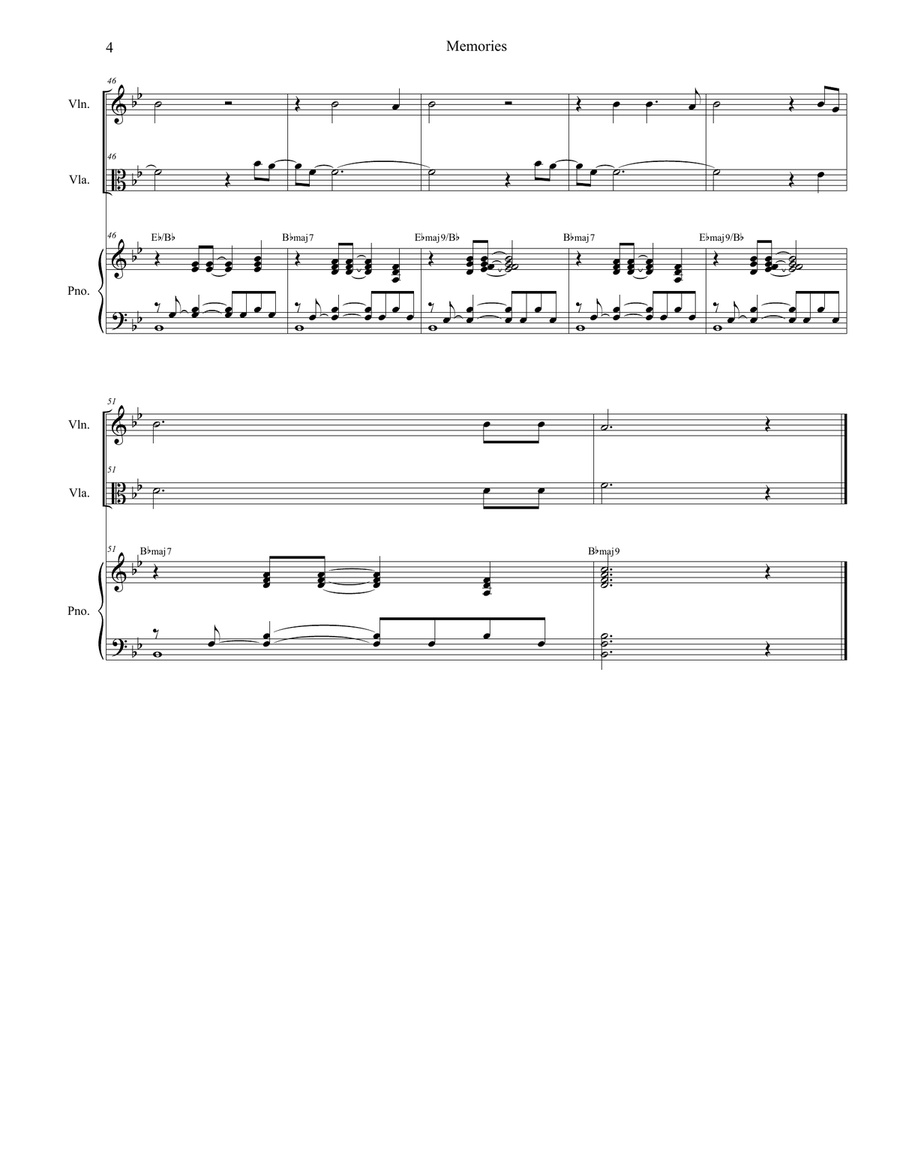 Memories String Duet scores gallery preview page 4