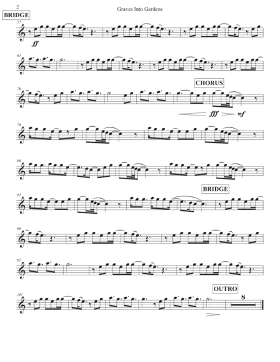 Graves Into Gardens Graves Into Gardens Piano scores gallery preview page 3