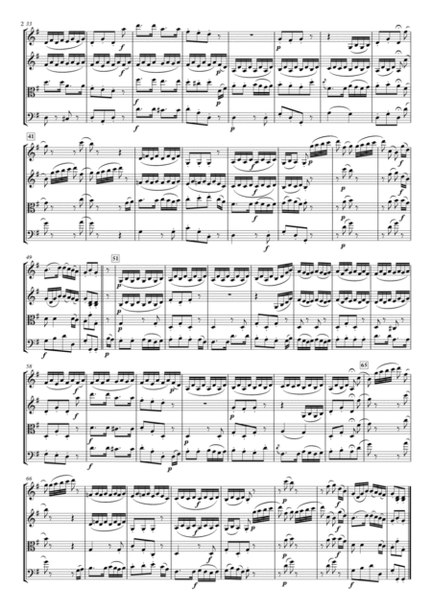 "Die Zauberflöte" for String Quartet, Nr.2 "Der Vogelfänger bin ich ja" image number null