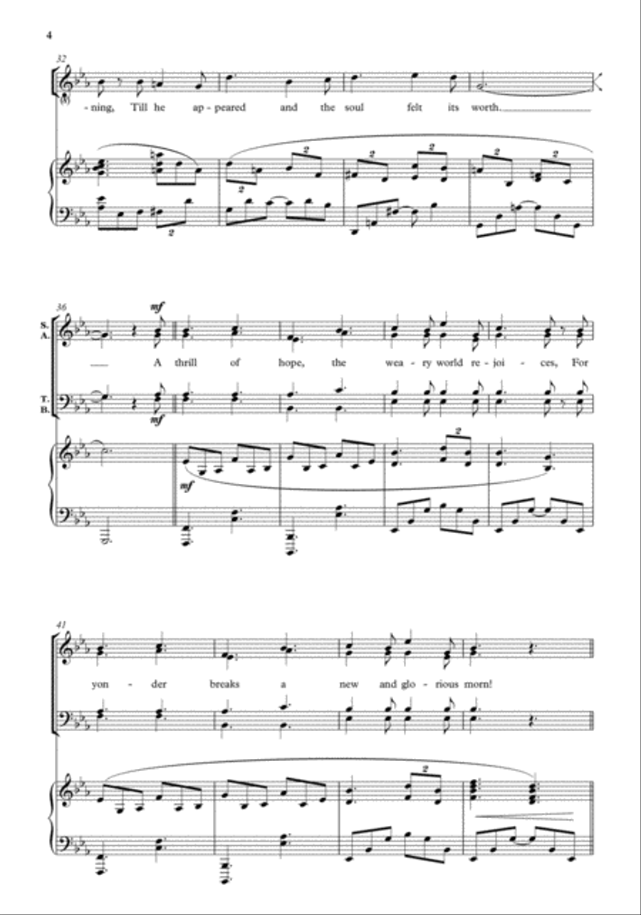 O holy night! 4-Part scores gallery preview page 4