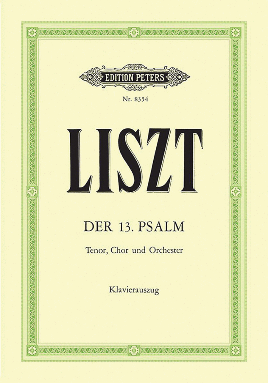 The 13th Psalm 4-Part scores gallery preview page 1
