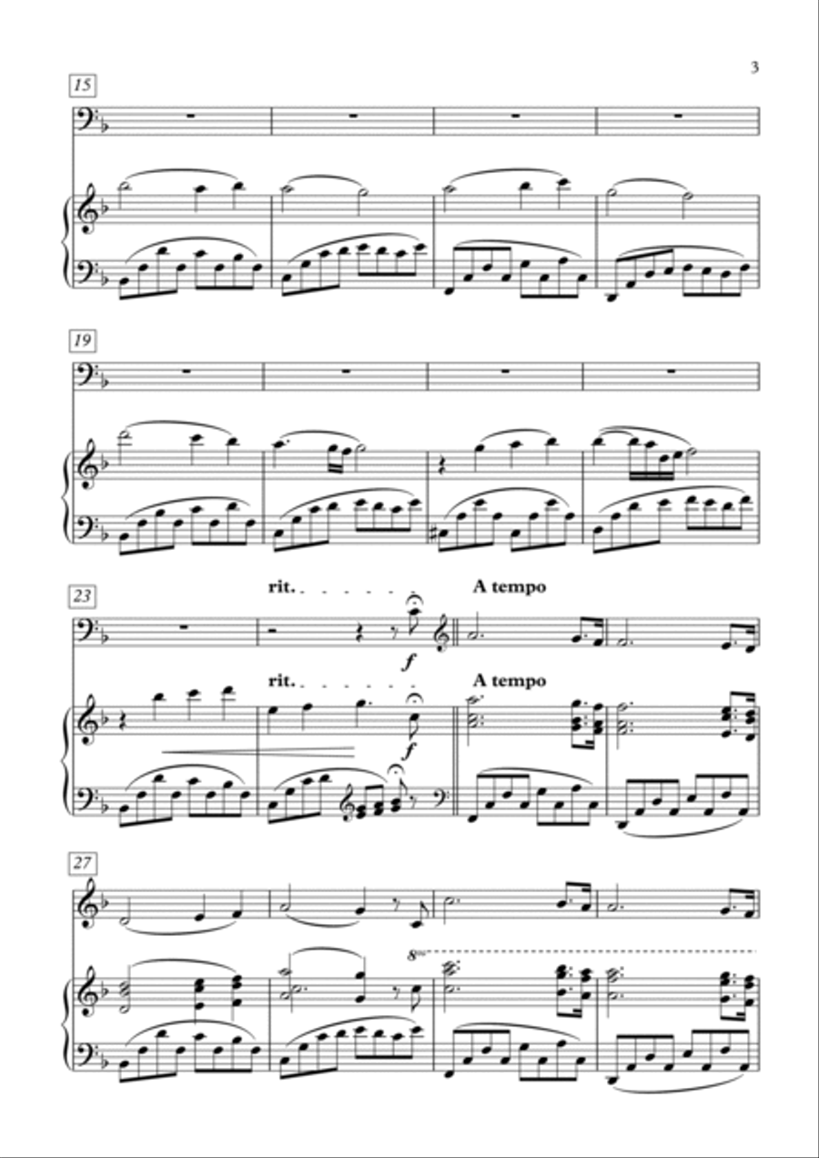 Communion for cello and Piano op. 2 No 4 Piano scores gallery preview page 3