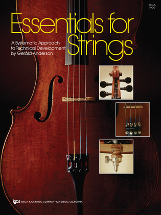 Book cover for Essentials For Strings - Cello
