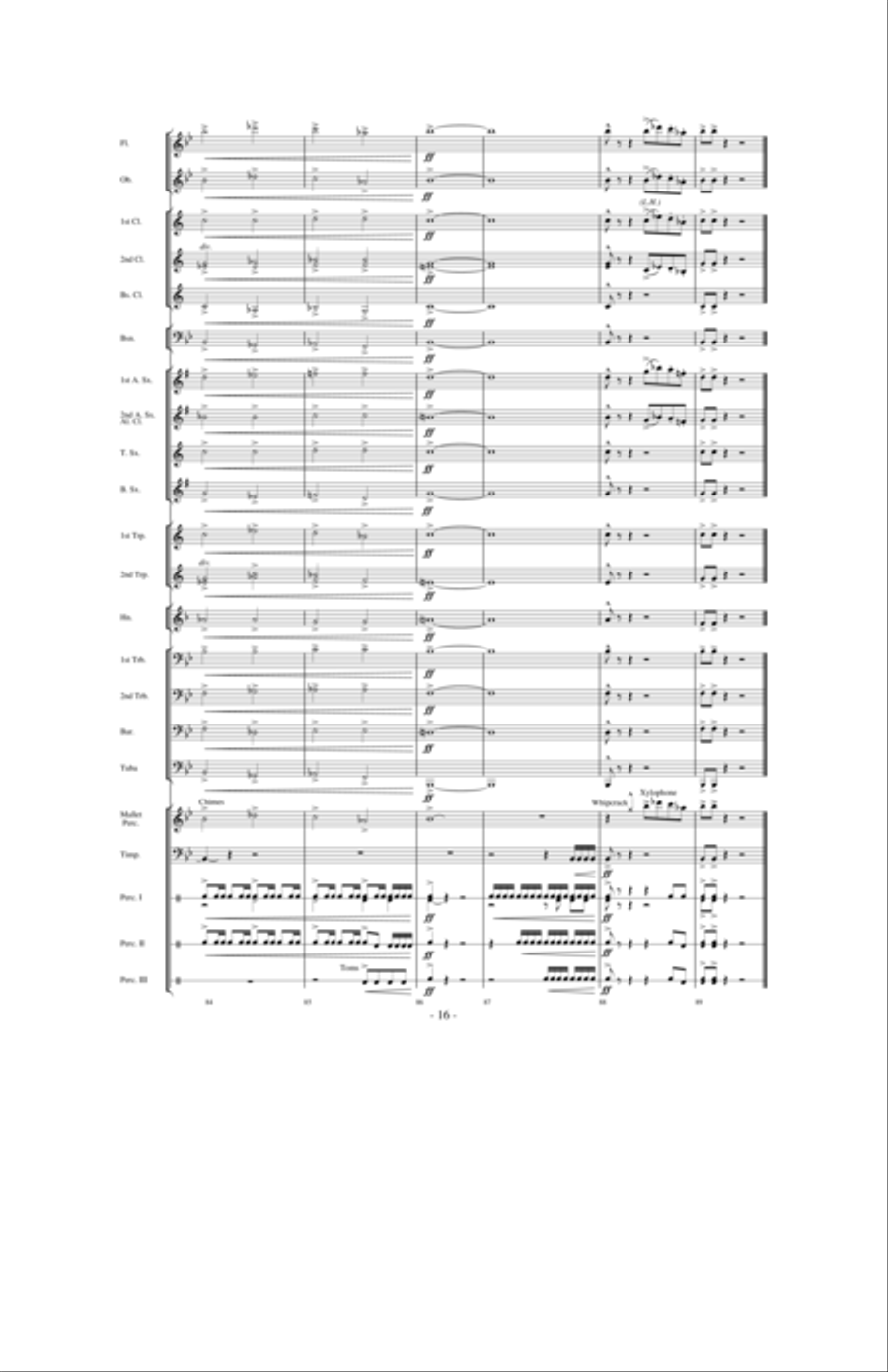 Stormy Seas Concert Band scores gallery preview page 15