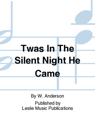 Book cover for Twas In The Silent Night He Came