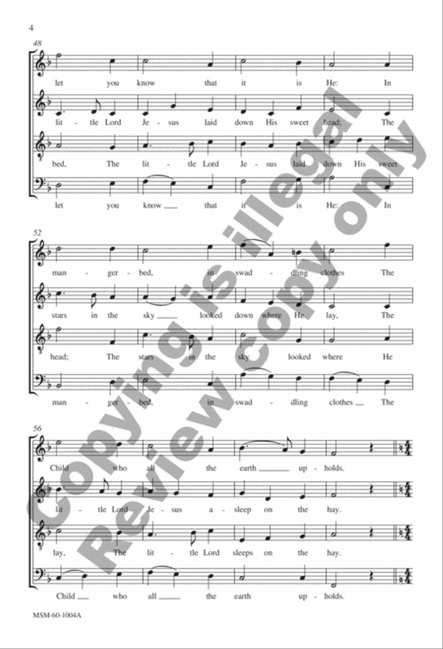 From Heaven Above 4-Part scores gallery preview page 4