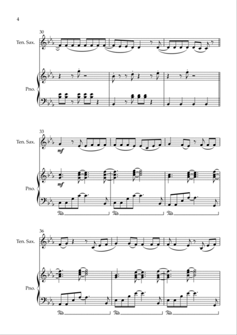 Shivers Tenor Saxophone scores gallery preview page 4