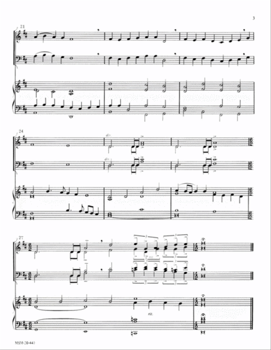 At the Lamb's High Feast (Sonne der Gerechtigkeit) Choir scores gallery preview page 3