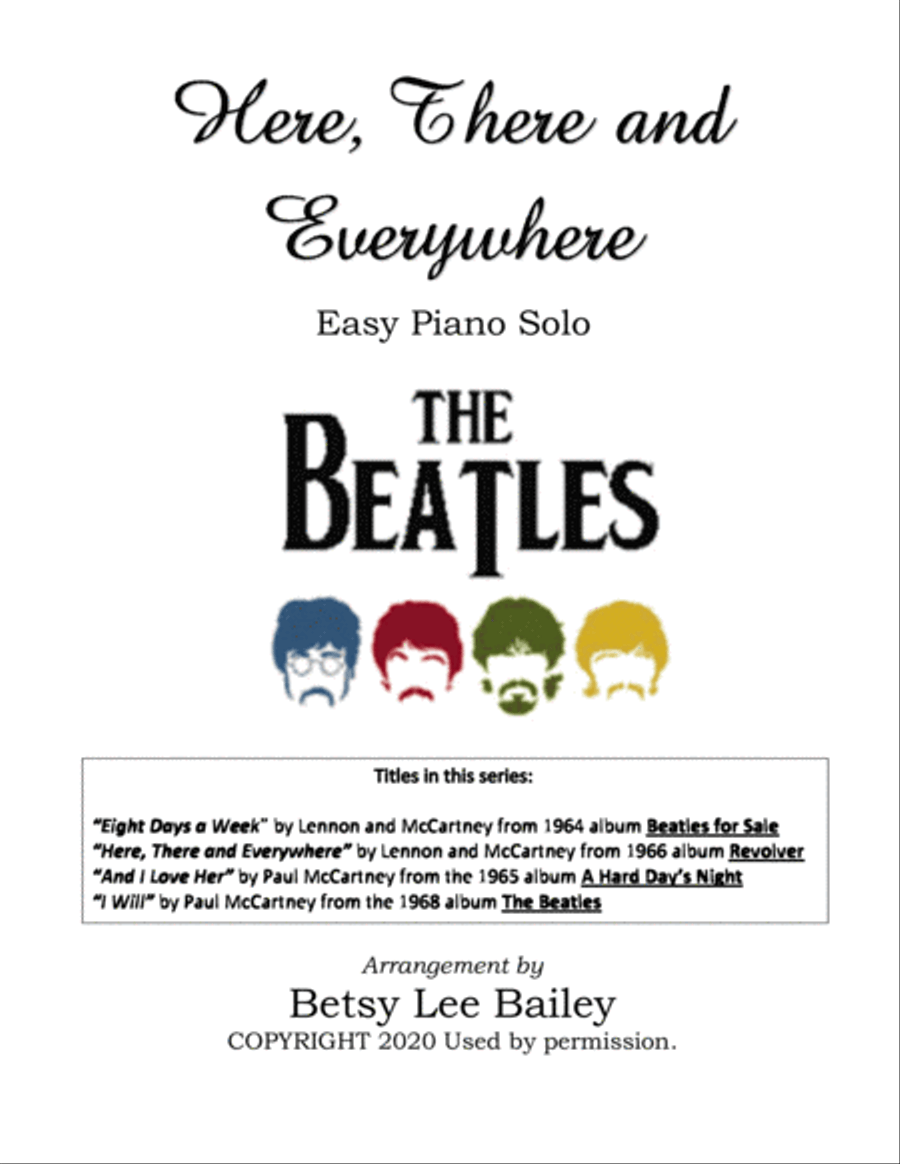 Here, There And Everywhere Piano Solo scores gallery preview page 1