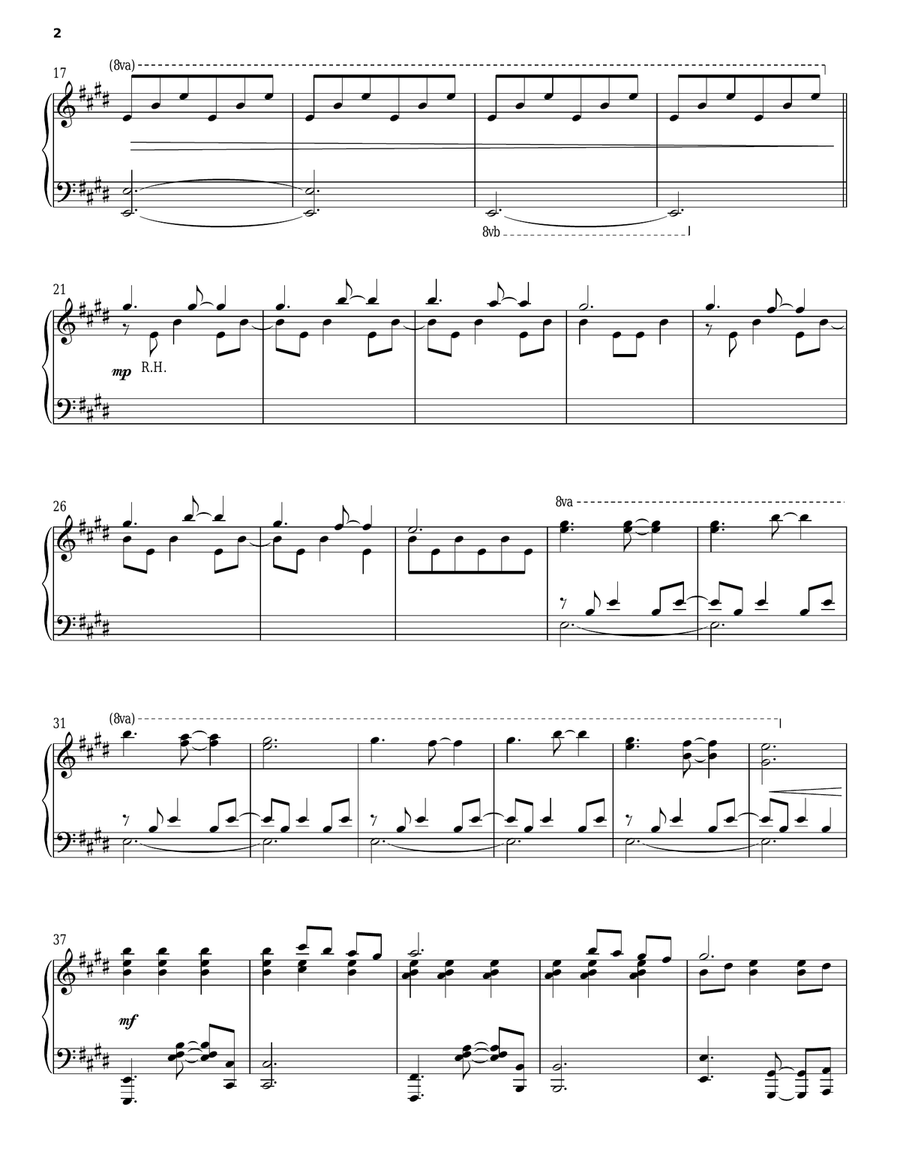 Angels We Have Heard On High Piano Solo scores gallery preview page 2