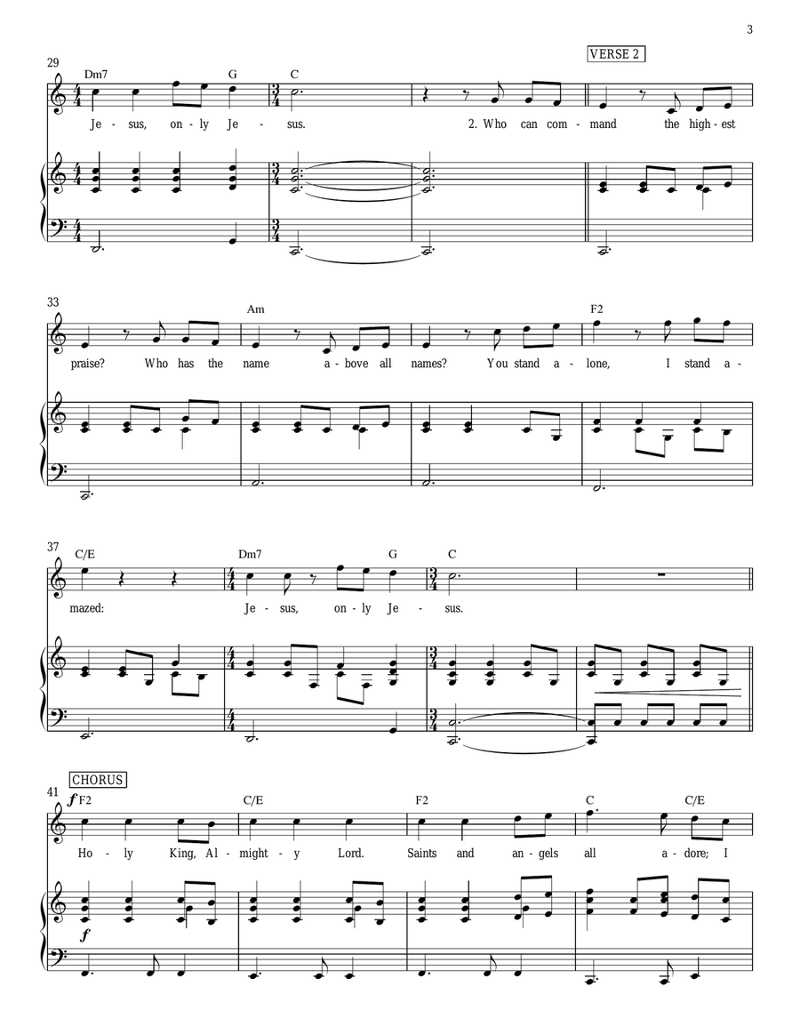 Jesus, Only Jesus Jesus, Only Jesus Acoustic Guitar scores gallery preview page 3