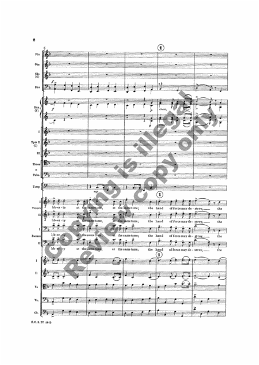 The Testament of Freedom (Additional Orchestra Score) Choir scores gallery preview page 25