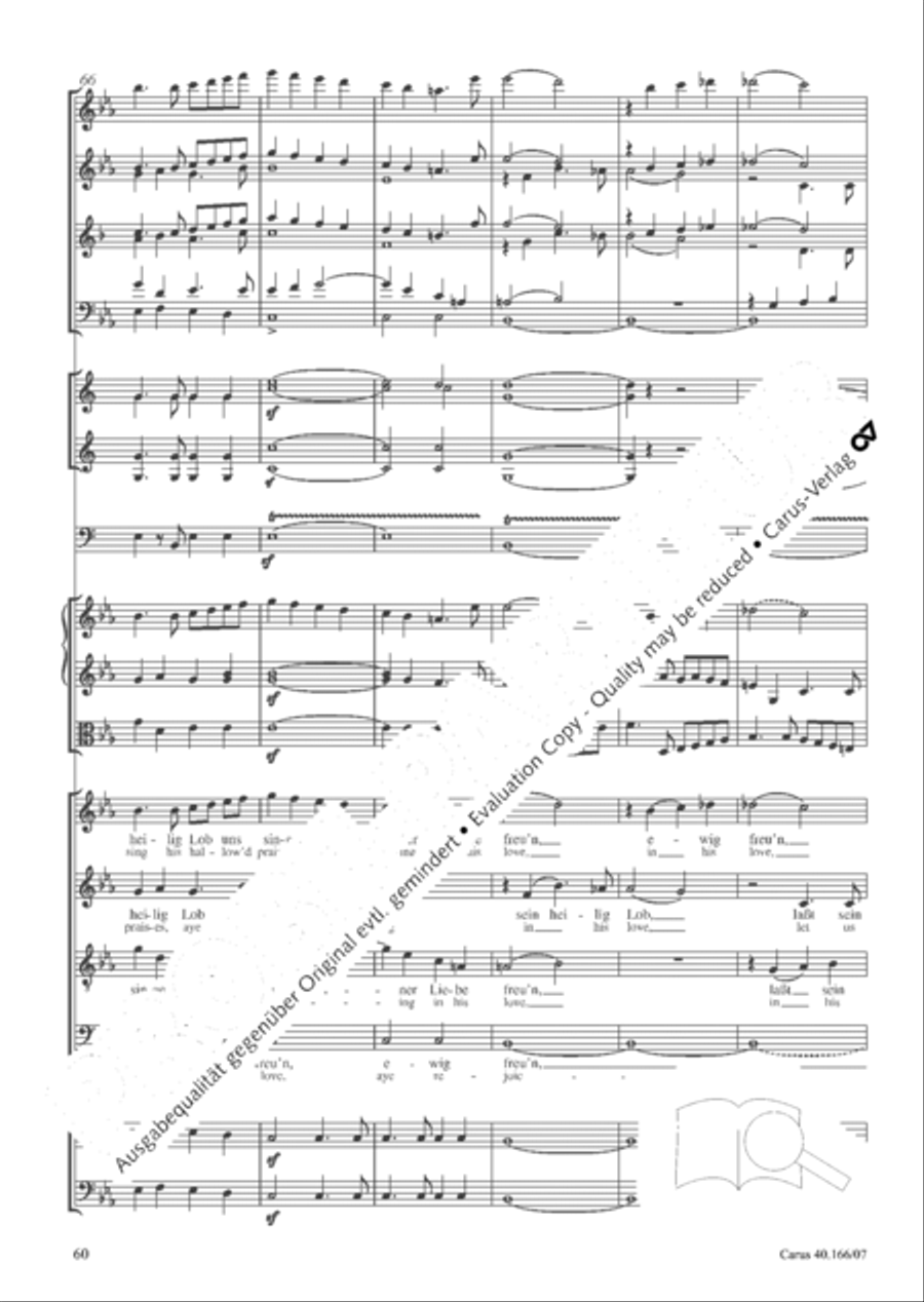 Hymn; Three sacred songs; fugue (Hymne; Drei geistliche Lieder und Fuge) Orchestra scores gallery preview page 61