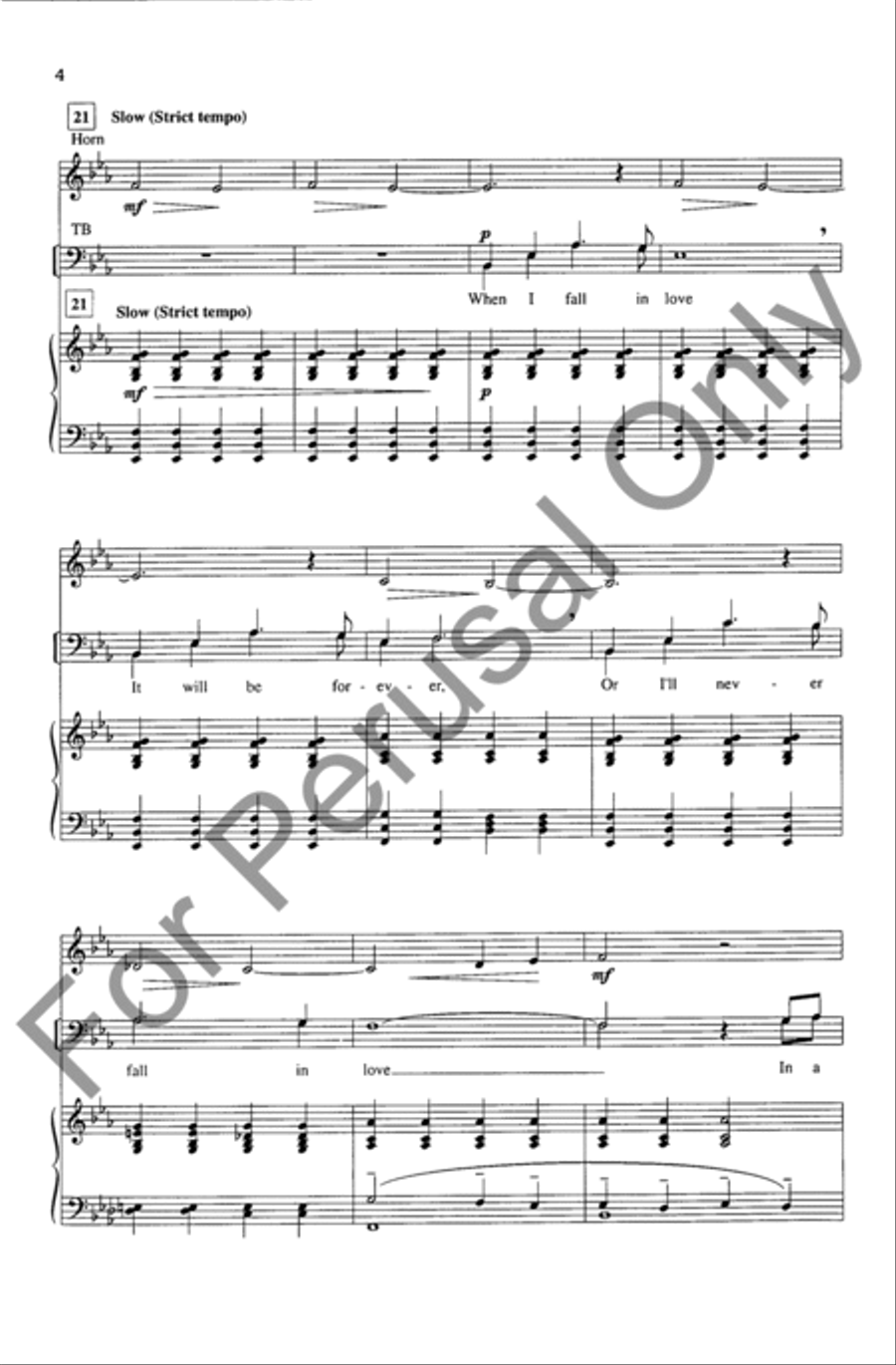 When I Fall In Love TTBB scores gallery preview page 4