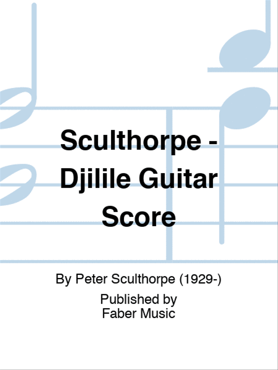 Sculthorpe - Djilile Guitar Score Acoustic Guitar scores gallery preview page 1