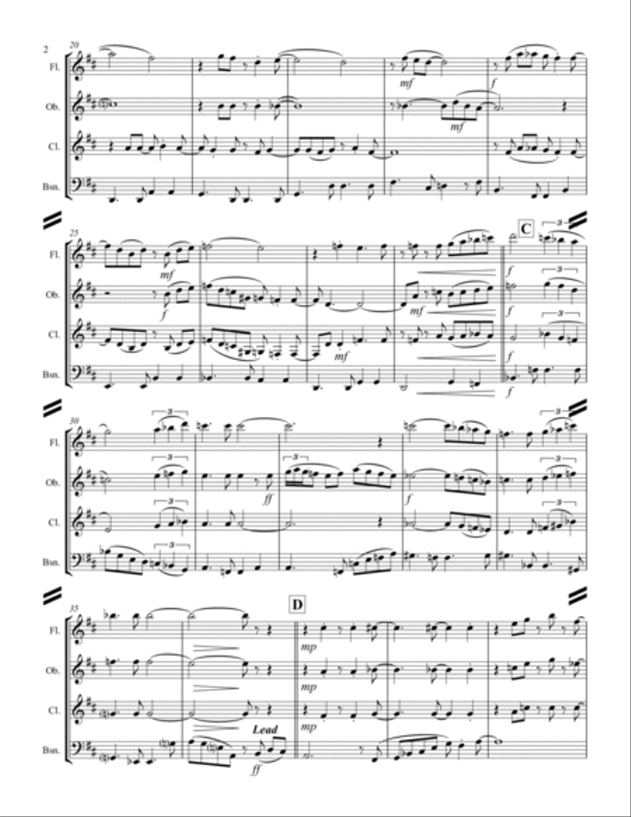 Wave Wave Woodwind Quartet scores gallery preview page 3