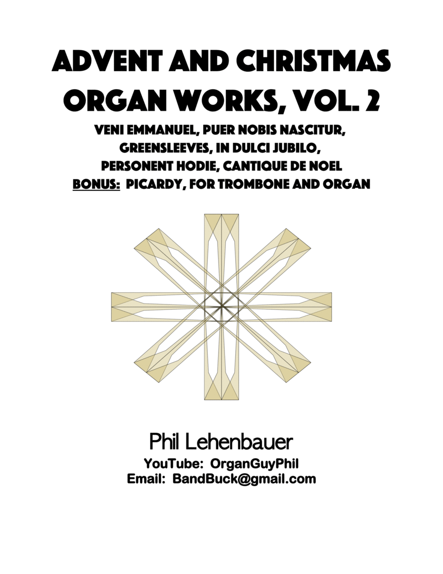 Advent and Christmas Organ Works, Vol.2 by Phil Lehenbauer Organ Solo scores gallery preview page 1