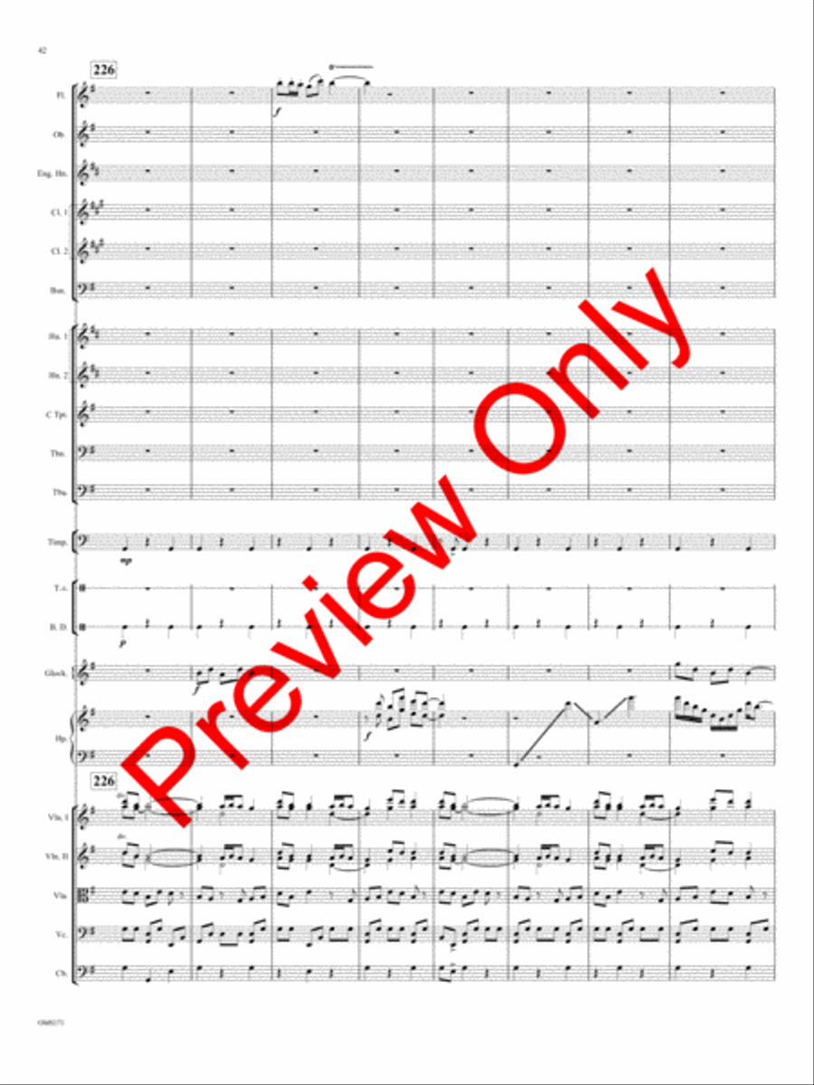 Anishinaabeg Rhapsody Orchestra scores gallery preview page 45