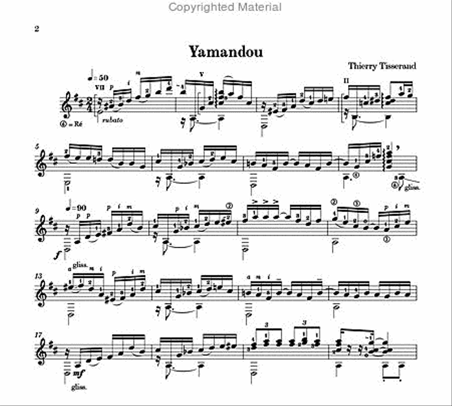 Yamandou Yamandou Classical Guitar scores gallery preview page 2