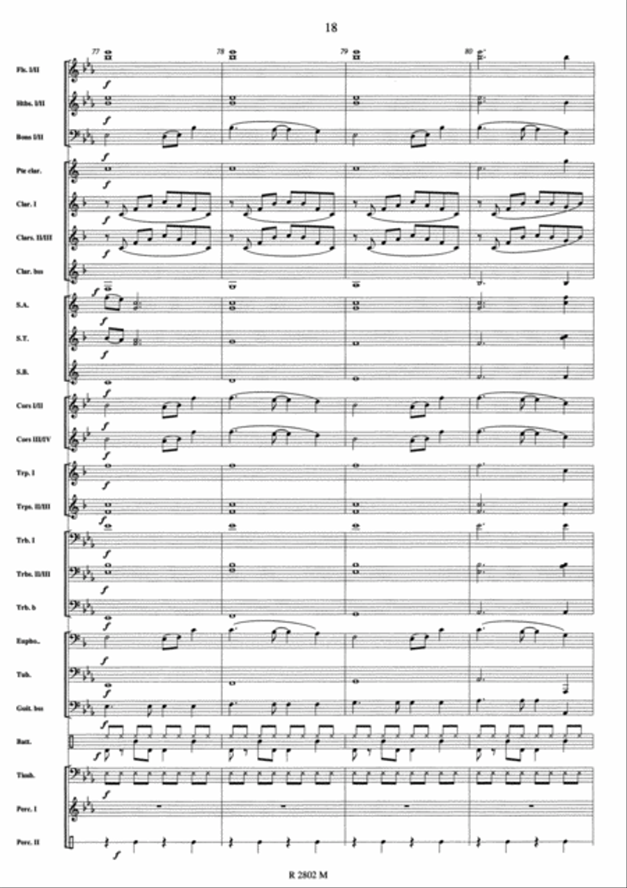 Johnny Hallyday Concert Band scores gallery preview page 16
