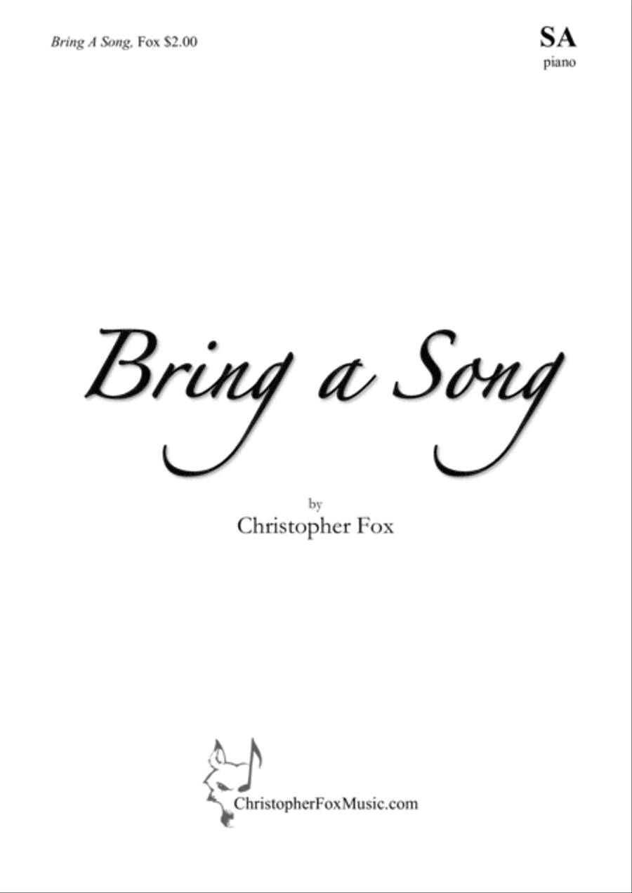 Bring A Song SA Bring A Song SA SA scores gallery preview page 1