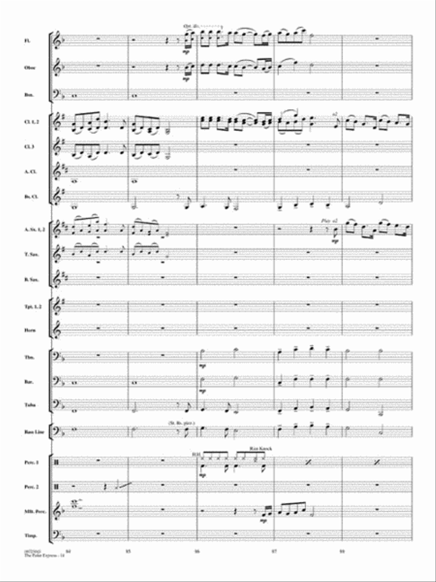 The Polar Express (Medley) Concert Band scores gallery preview page 14