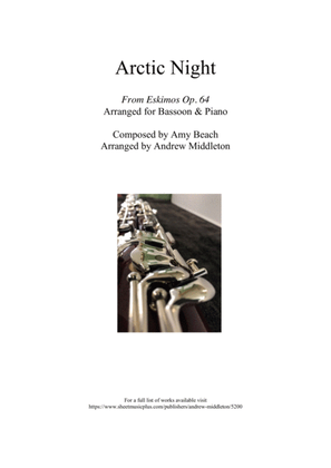 Arctic Night arranged for Bassoon and Piano
