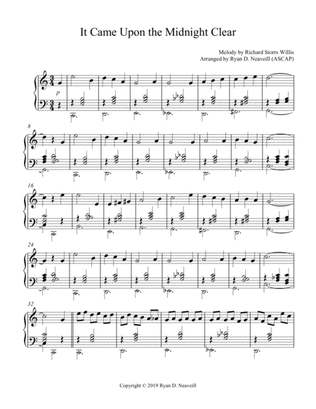 It Came Upon the Midnight Clear (arranged for piano)