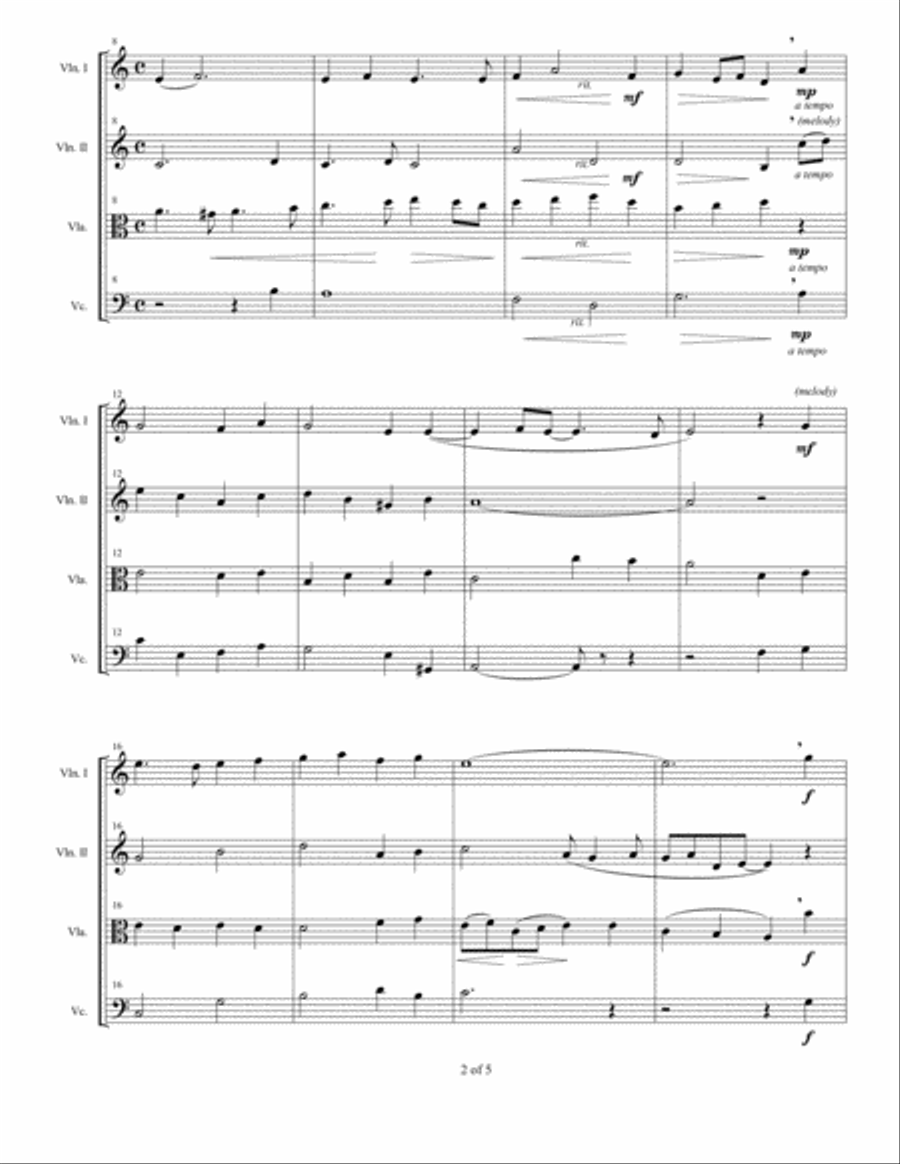 Because (String Quartet) String Quartet scores gallery preview page 2