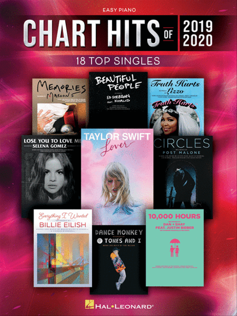Chart Hits of 2019-2020 Easy Piano scores gallery preview page 1