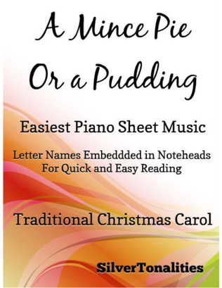 Book cover for A Mince Pie Or a Pudding Easiest Piano Sheet Music