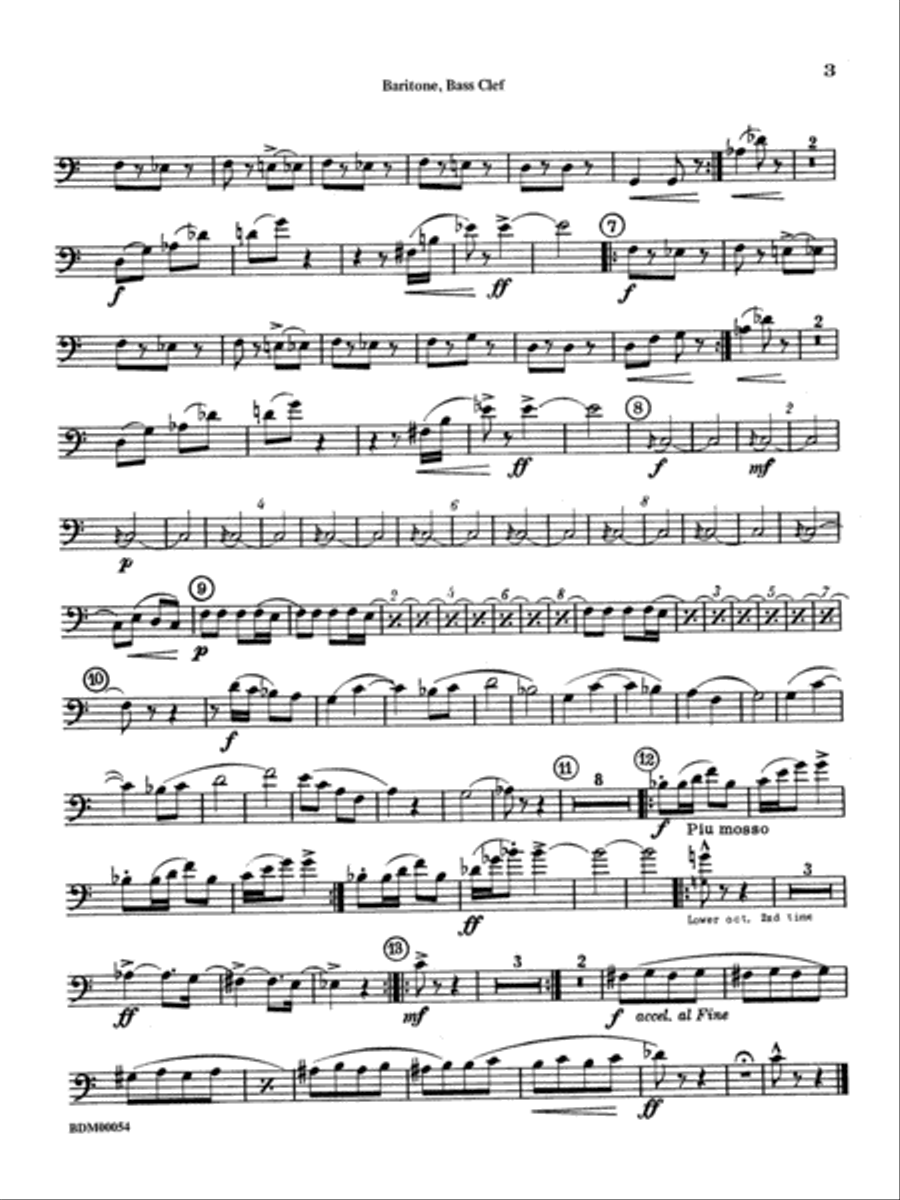 Symphonic Suite: Baritone B.C. Concert Band scores gallery preview page 2