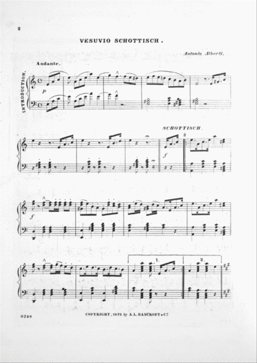 Vesuvio Schottisch for Piano Piano Solo scores gallery preview page 2