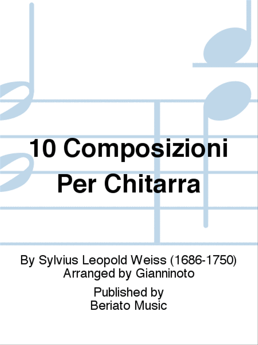 10 Composizioni Per Chitarra Classical Guitar scores gallery preview page 1