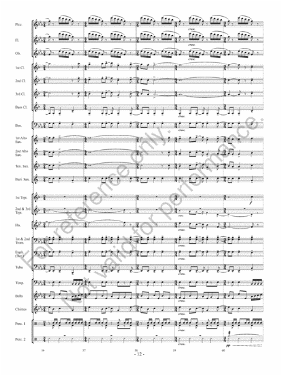 Sparkling Lights Concert Band scores gallery preview page 13